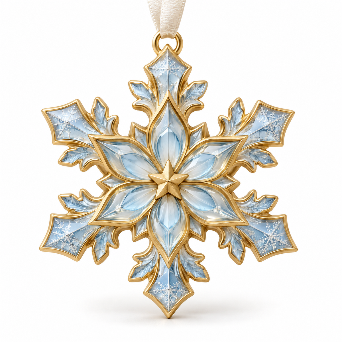 Winter Wonder Snowflake Star Ornament