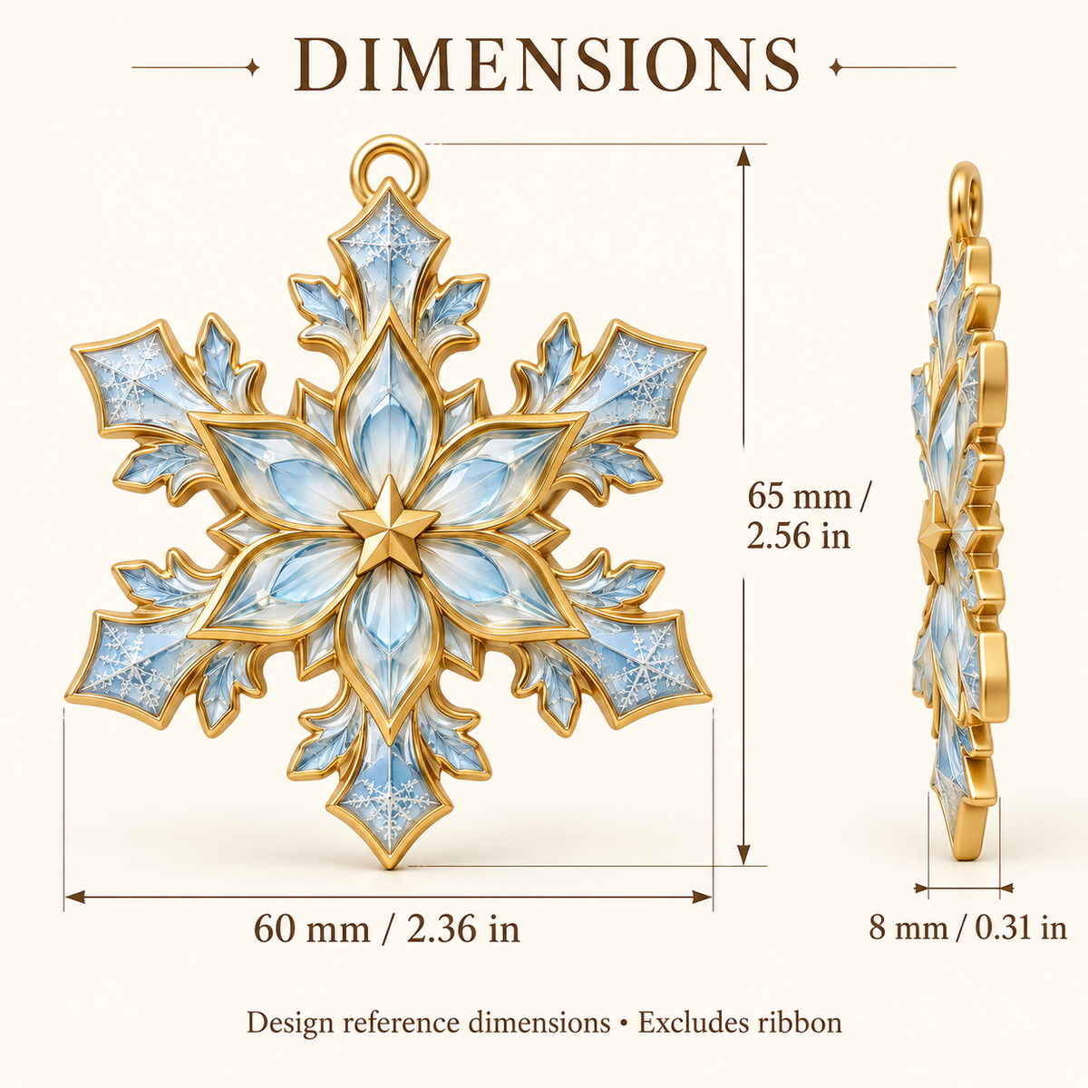 Winter Wonder Snowflake Star Ornament