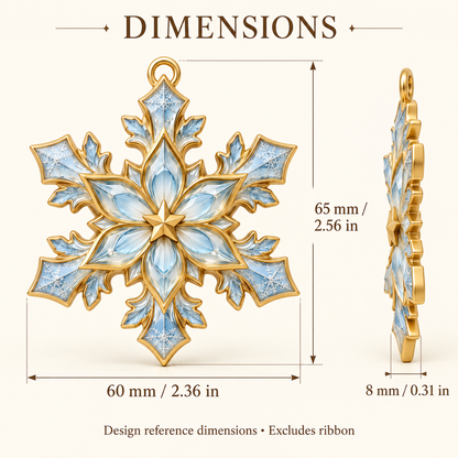 Winter Wonder Snowflake Star Ornament